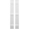 Ekena Millwork Americraft 2-Board, 3 Batten Exterior Real Wood Joined Board-n-Batten Shutters, ARW401BB207X69WHH, PR ARW401BB207X69WHH - alternate 1